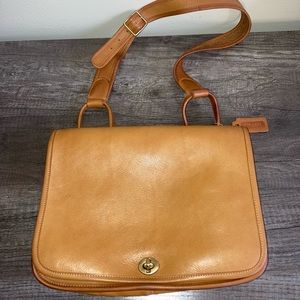 Rare Vintage Coach Suspender Bag Saddle Pre-Creed HTF